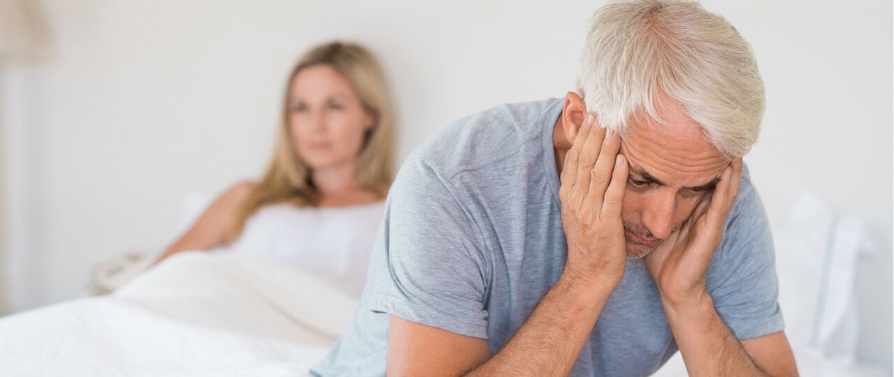 Erectile dysfunction in a man after 60 years
